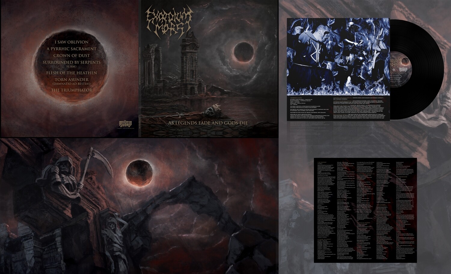 Exordium Mors - 'As Legends Fade and Gods Die' LP